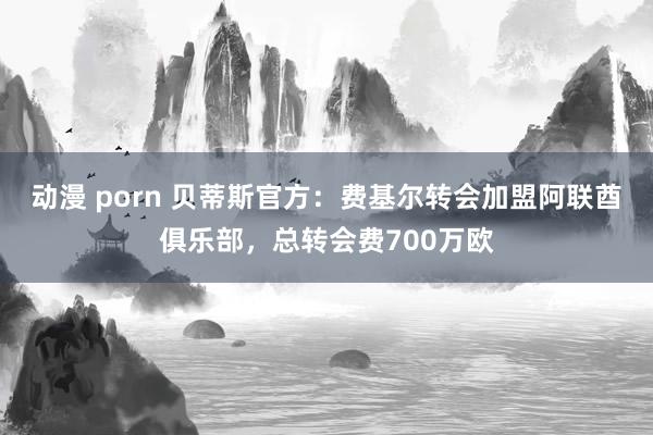 动漫 porn 贝蒂斯官方：费基尔转会加盟阿联酋俱乐部，总转会费700万欧