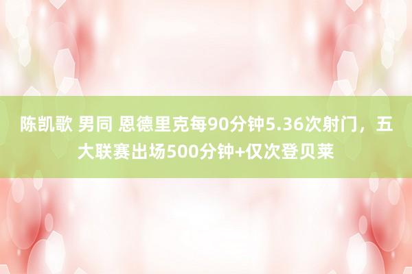 陈凯歌 男同 恩德里克每90分钟5.36次射门，五大联赛出场500分钟+仅次登贝莱